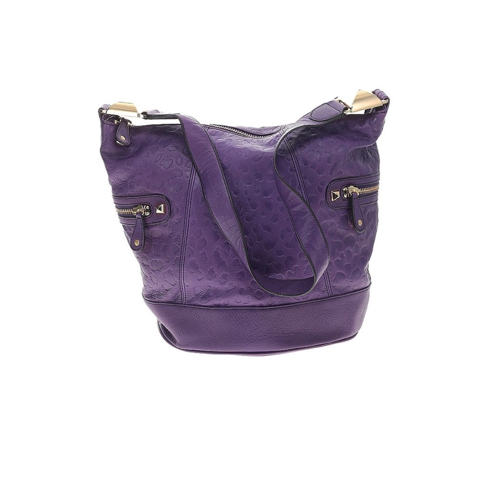 Vintage Purple Leopard Leather Betsey Johnson bag